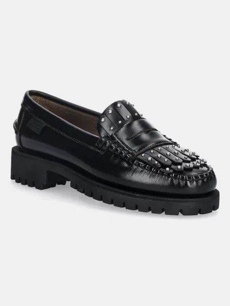 Кожени мокасини Weekend Max Mara Weekendanlug с платформа черно