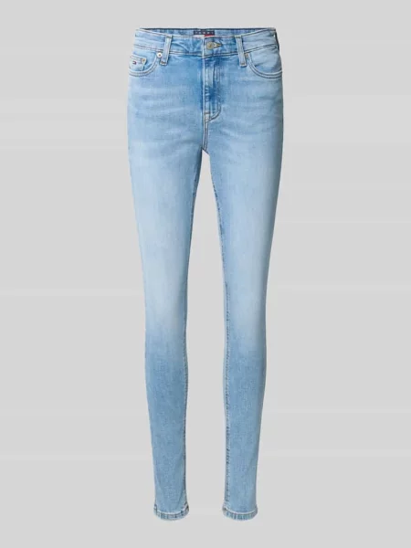 Jeansy o kroju skinny fit z mieszanki bawełny model NORA' Tommy Jeans
