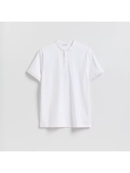 Reserved Polokošile střihu slim bílá