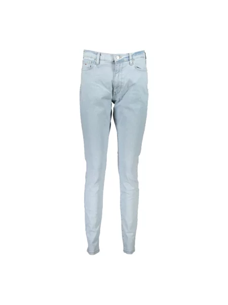 Jeansy skinny Tommy Jeans z wysoką talią niebieskie
