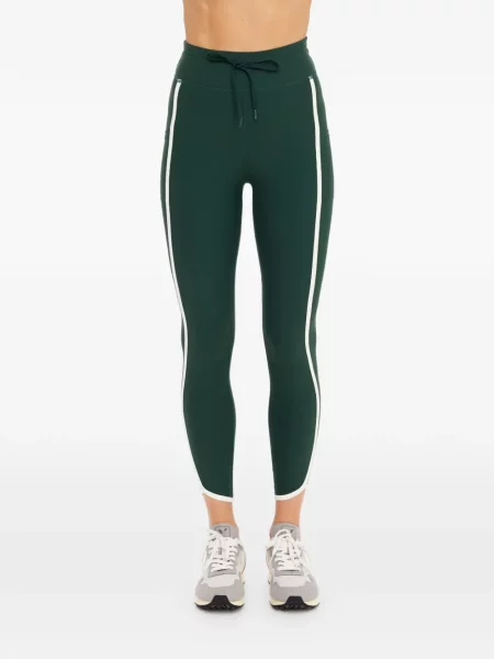 Leggings The Upside cu dungi verde