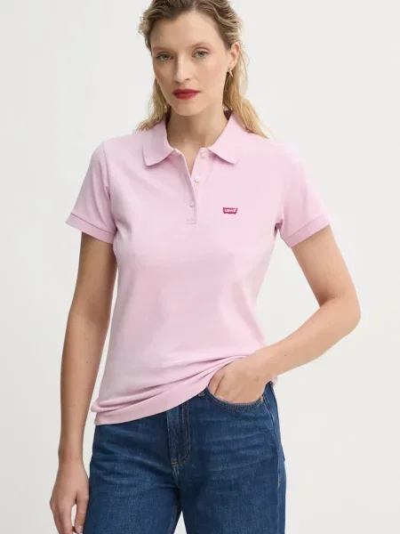 Levi's polo LSE_LEVIS HM POLO różowa