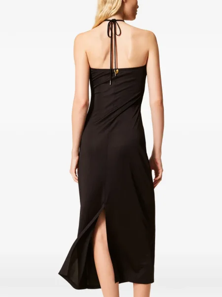 Rochie Twinset cu broderie de costum negru