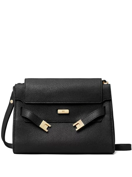Geanta de piele Tory Burch din piele negru