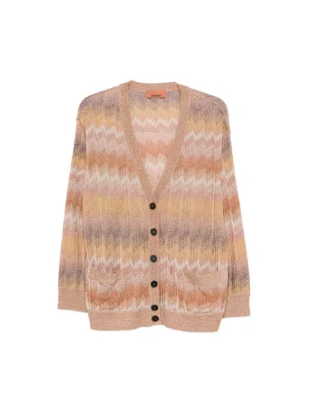 Wielobarwność kardigan Missoni z dekoltem w serek