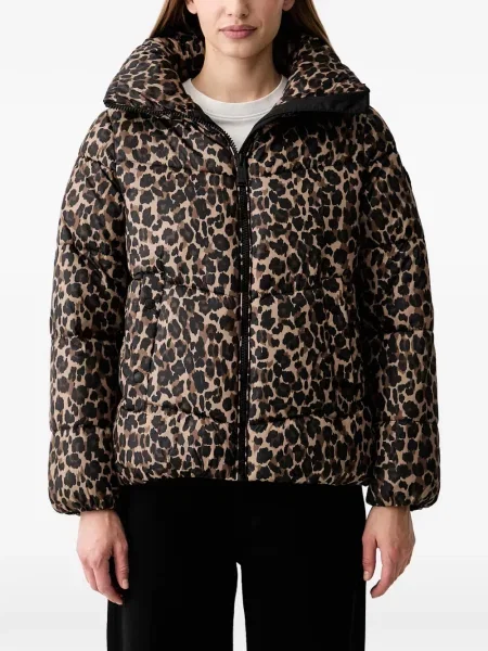 Geacă cu puf Dkny cu imagine cu model leopard