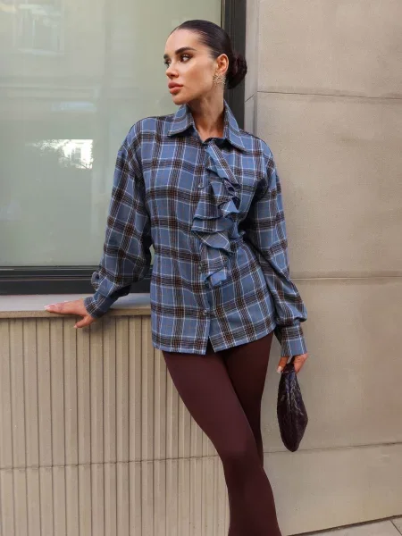 Сорочка Jadone Fashion Sorochka_Siut_synii блакитний