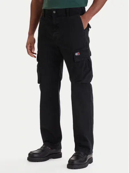 Cargo kalhoty Tommy Jeans černé