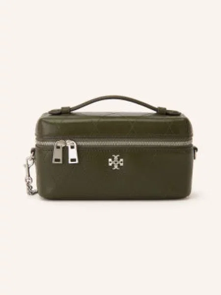 Tory Burch Kabelka Charlie tmavě / stříbrná zelená