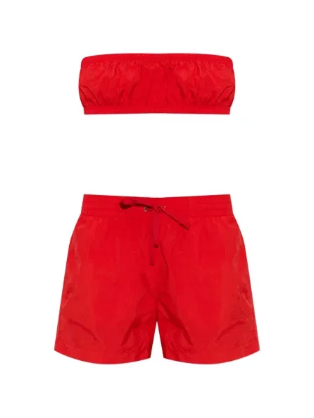 Pantaloni scurți Mm6 Maison Margiela cu cordon roșu