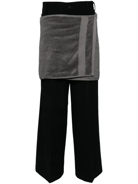 Plstěné kalhoty Doublet černé