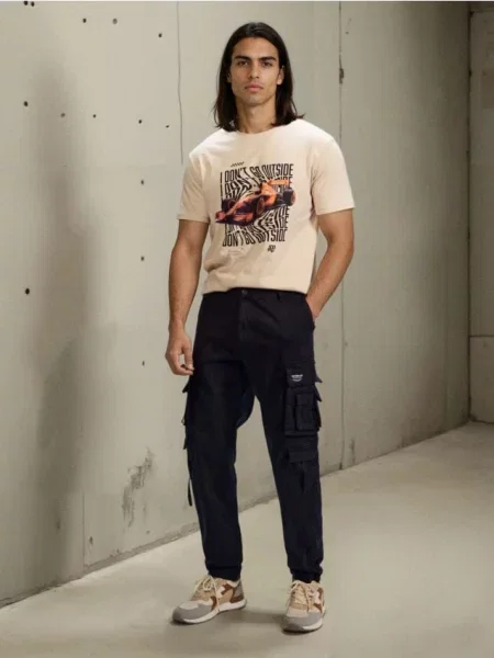 Sinsay Kalhoty cargo černá