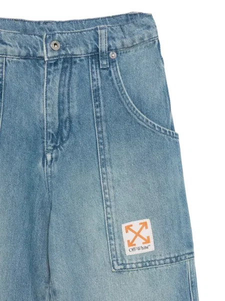 Jeansy dziecięce Off-white białe