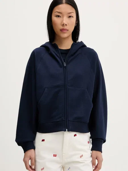 Tommy Jeans Hanorac Flag Bleumarin Boxy Fit