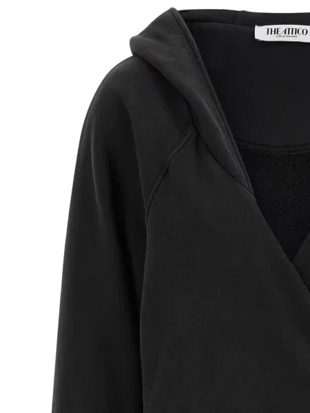 Rochie The Attico cu glugă de costum negru