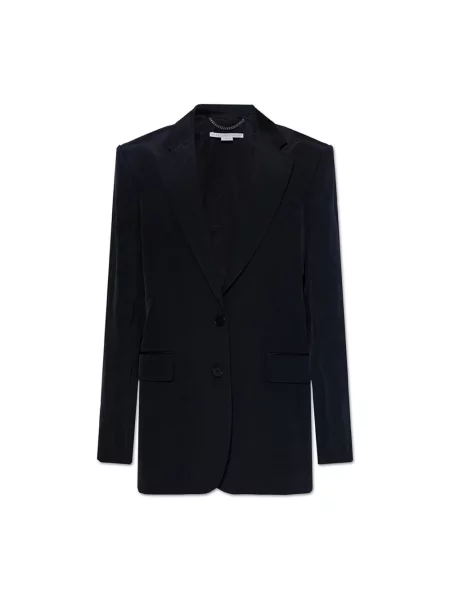 Lniana marynarka Stella Mccartney czarna