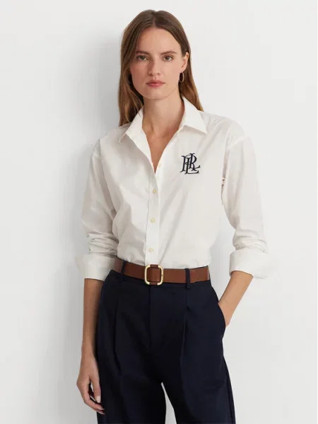 Lauren Ralph Lauren Bluza mornarsko plava bijela