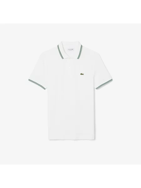Lacoste Koszulka Polo Regular Fit Trim Accent biała