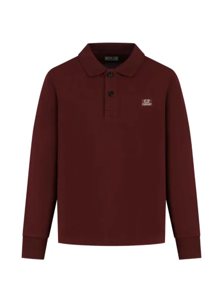 Koszulka polo dziecięca C.p. Company czerwona