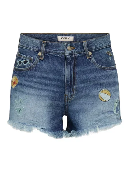 ONLY Jeans ONLZUMA albastru denim / albastru deschis / galben deschis roșu