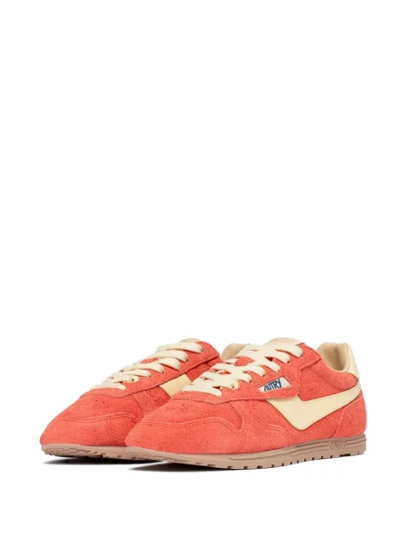 Sneakerși Autry din piele de căprioară portocaliu