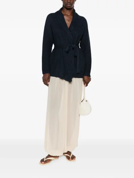 Gulerat cu centură cardigan 's Max Mara albastru