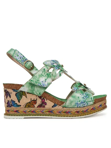 Espadryle Laura Vita zielone