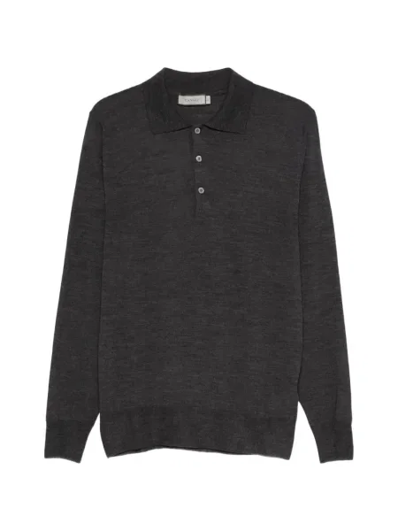 Polo Canali de lână gri
