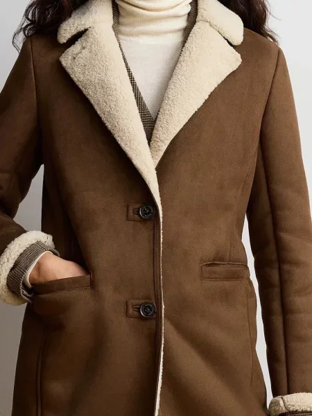 Замшевое пальто Lauren Ralph Lauren