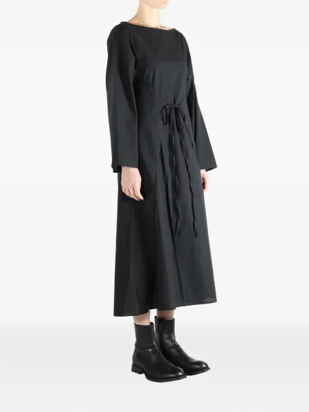 Rochie maxi Baserange până la genunchi de costum negru