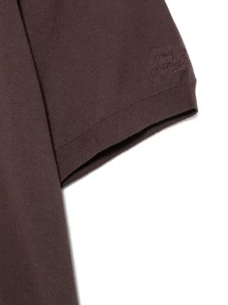 Tricou Mc2 Saint Barth cu broderie maro