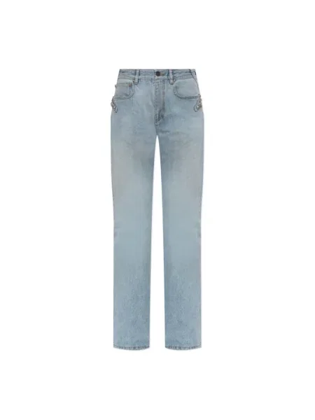 Jeansy straight leg Balenciaga niebieskie