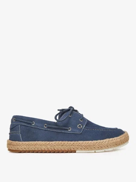 Espadryle granatowe