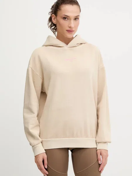 Bombažen pulover BOGNER Fire+Ice SIBEL s kapuco bež