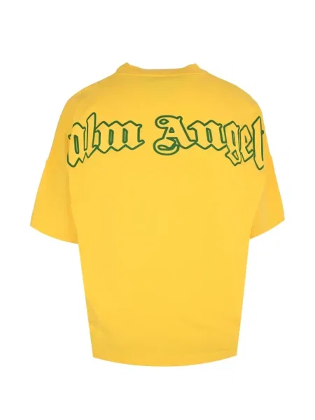 Tricou Palm Angels cu imagine galben