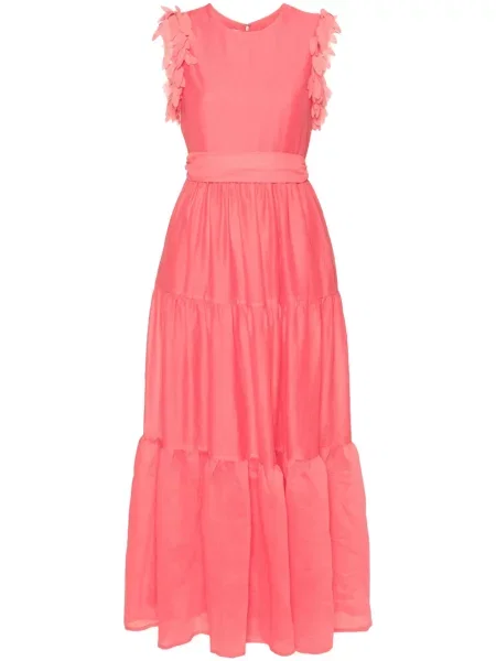 Maksi sukienka maxi Baruni garniturowa różowa