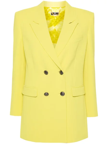 Marynarka Elisabetta Franchi dwurzędowa żółta