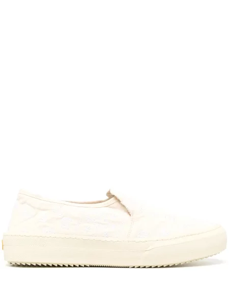 Pantofi Rhude cu broderie alb