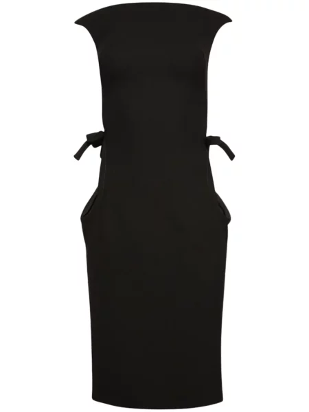 Rochie Miu Miu cu funde de costum negru