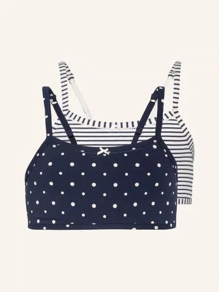 Sanetta Bustier Podprsenky 2 Kusy V Balení bílá/ tmavě modrá bílá