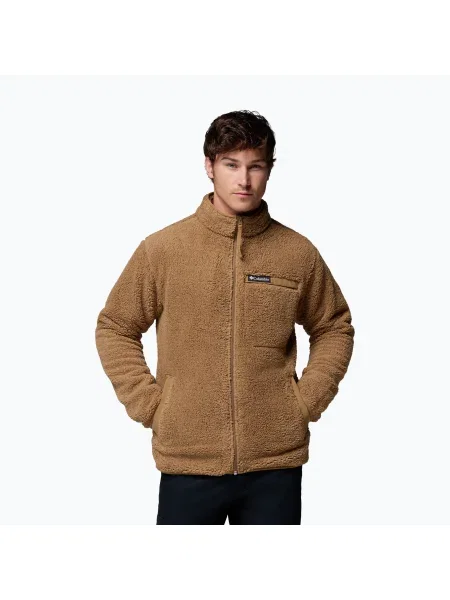 Geacă fleece pentru bărbați Columbia Rugged Ridge High Pile Full Zip stone green verde