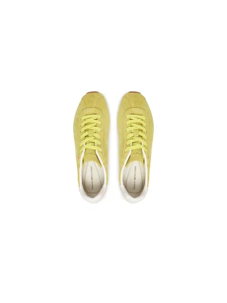 Laisvalaikio batai Tommy Hilfiger Th Bella Low Runner Suede žalia