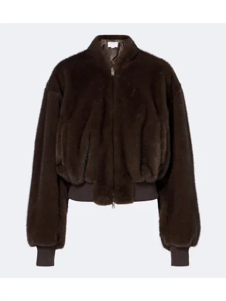 Geacă bomber Stella Mccartney maro