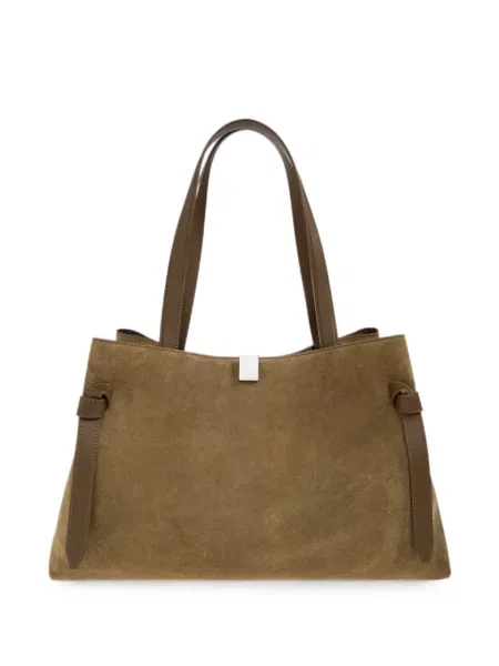Τσάντα shopper Yuzefi σουέτ καφέ