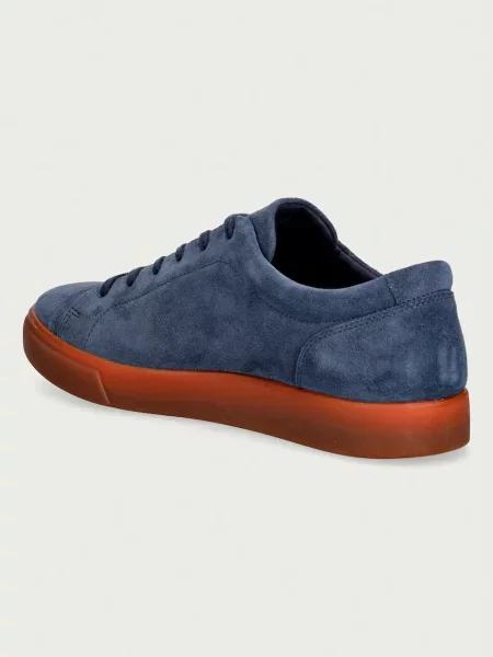 Ecco Soft 10 sneakersy zamszowe granatowe