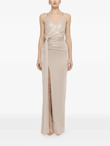 Rochie maxi Nissa de costum cu bretele