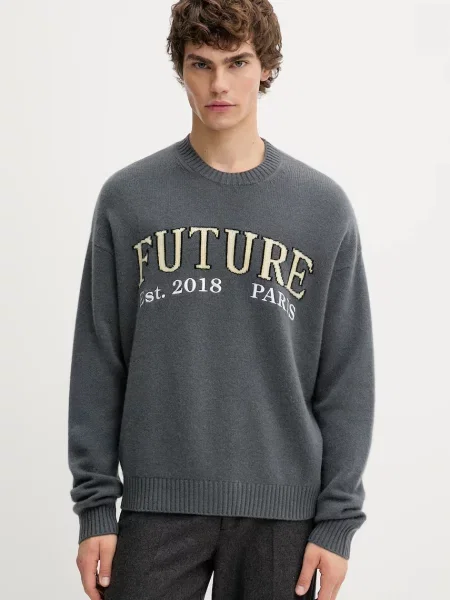 Πουλόβερ κασμίρ FROM FUTURE ανδρικό γκρι