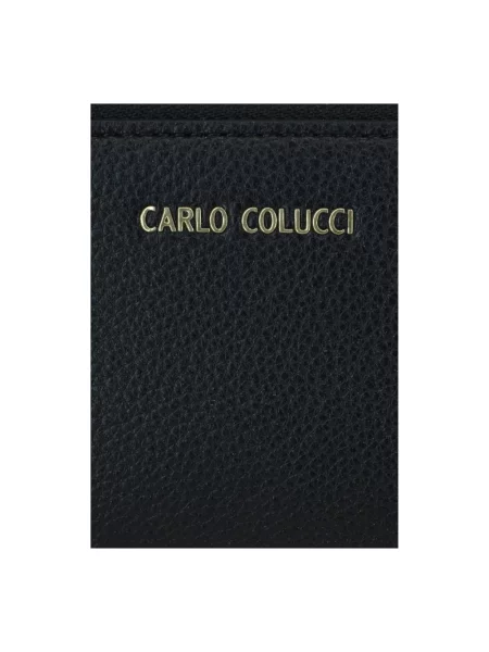 Portfel Carlo Colucci z logo czarny