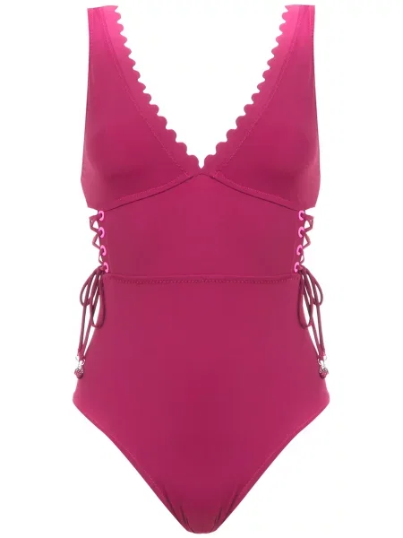 Costum de baie Amir Slama cu șireturi din dantelă