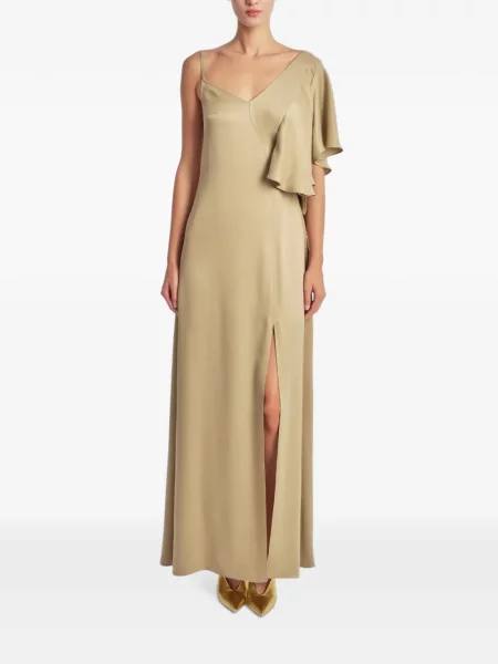 Rochie maxi Irina Schrotter cu volane asimetrică